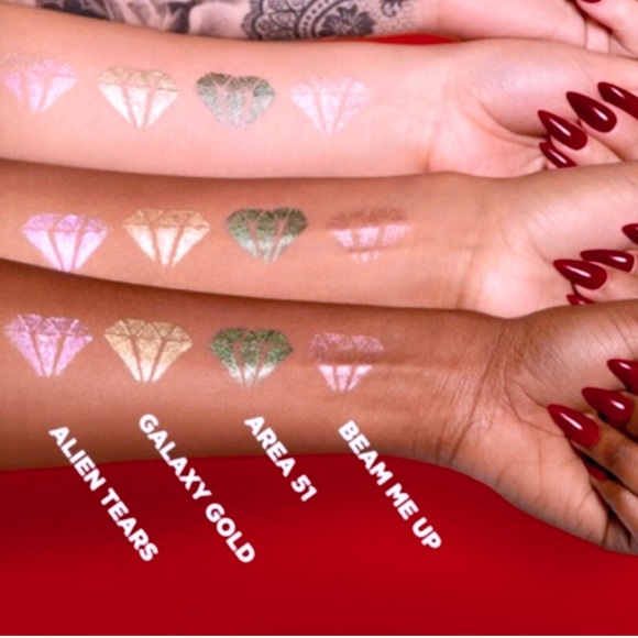 Jeffree Star | ‘Alien Tears’ & ‘Galaxy Gold’ Lip Ammunition | NiB L.E. rare - Picture 9 of 16